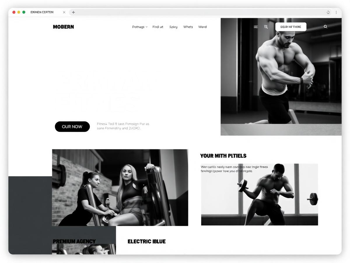 Gyms, Studios & Coaches website concept