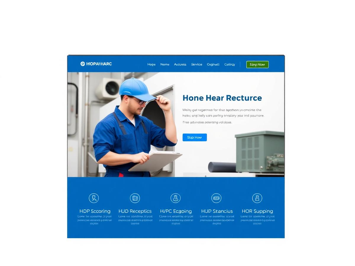HVAC & Emergency Response website concept
