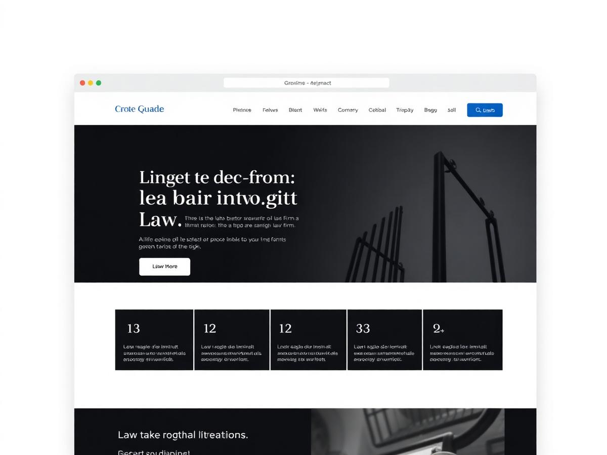 Law Firms & Consultants website concept