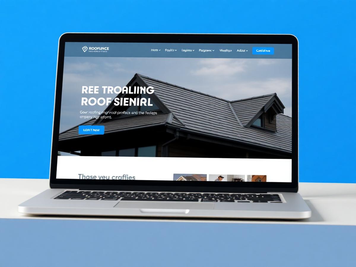 Roofing, HVAC & Contractors website concept